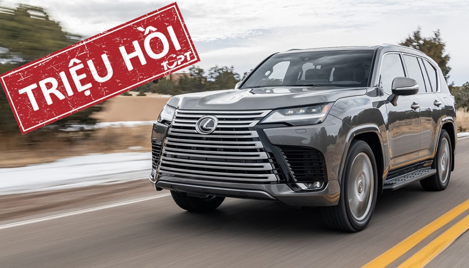 Đến lượt Lexus Việt Nam triệu hồi 343 chiếc LX600 vì lỗi điều khiển hộp số